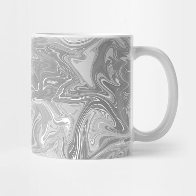 Pastel Grey Silk Marble - Digital Liquid Paint by GenAumonier
